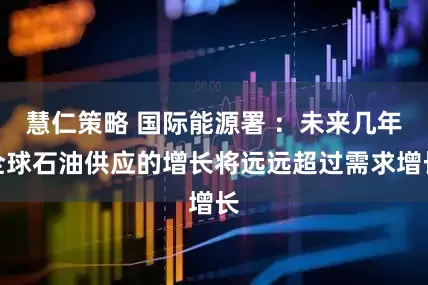 慧仁策略 国际能源署 ：未来几年全球石油供应的增长将远远超过需求增长
