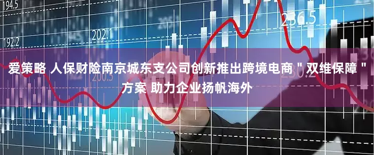 爱策略 人保财险南京城东支公司创新推出跨境电商＂双维保障＂方案 助力企业扬帆海外
