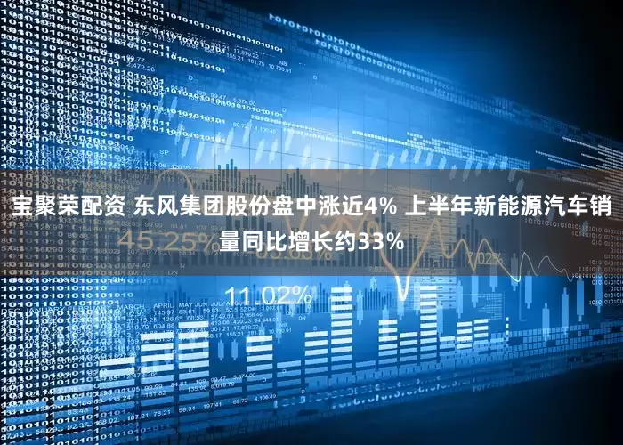 宝聚荣配资 东风集团股份盘中涨近4% 上半年新能源汽车销量同比增长约33%